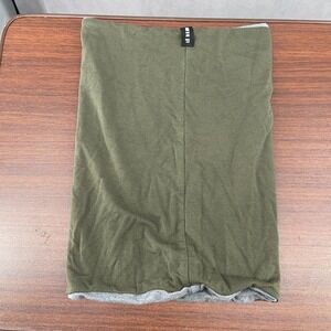 Le Bent Unisex Adults Olive Green Stretch Double Layer Neck Warmer Gaiter
